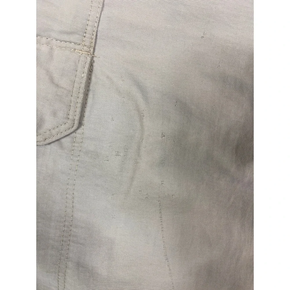 The North Face Mens Tan Nylon Hiking Cargo Shorts XL Long Integrated Belt‎